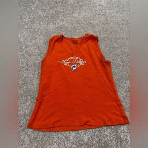 Vintage Miami Dolphins Orange Tank Top